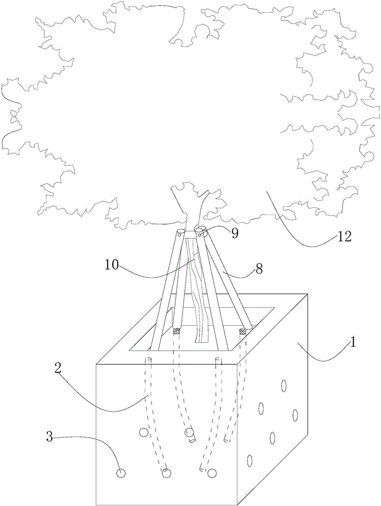 一種濱海鹽堿沙地可移動式喬木種植裝置的制造方法附圖