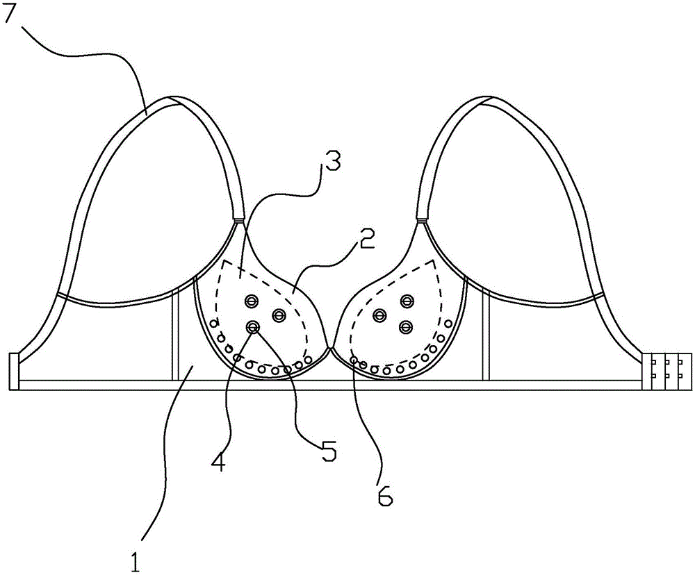 一種磁力無痕文胸的制作方法附圖