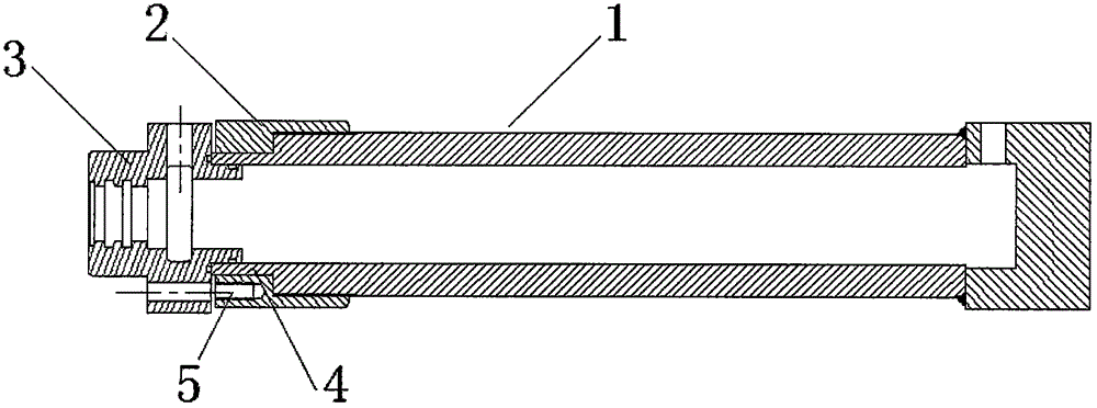 液壓油缸缸筒法蘭連接結(jié)構(gòu)的制作方法附圖