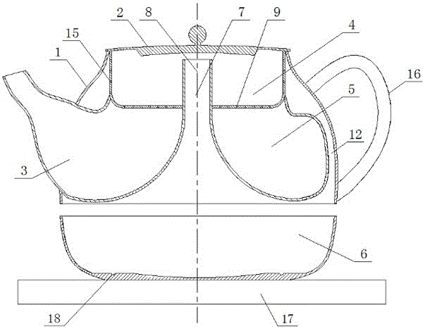 一種蒸汽養(yǎng)生煮茶壺的制作方法附圖