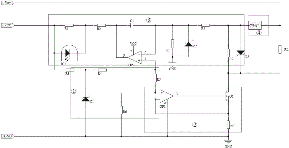 一種開關(guān)電源反饋控制電路以及單級(jí)pfc高效恒流電源驅(qū)動(dòng)電路的制作方法附圖