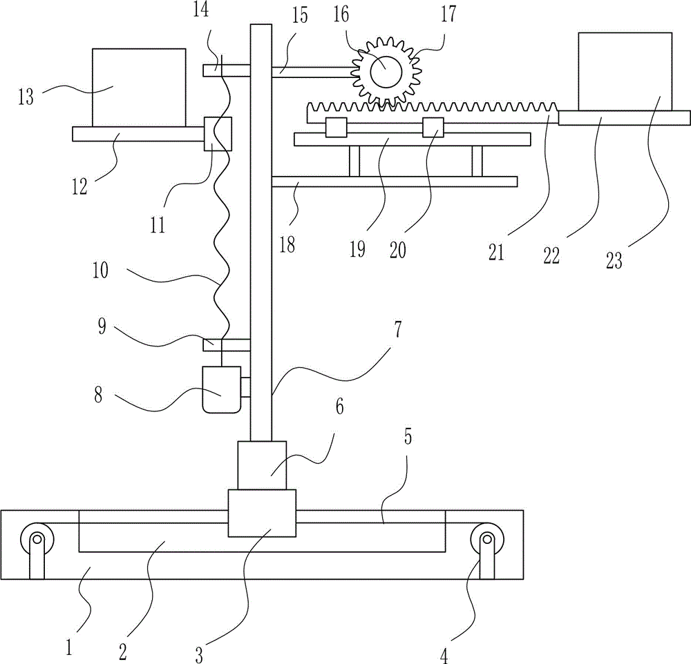 一種市政用觀賞性花架的制作方法附圖