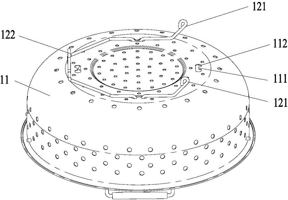 食物籃及具有其的烹飪器具的制作方法附圖