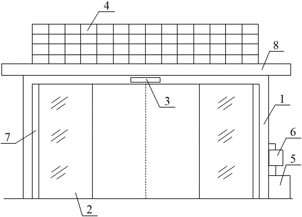 一種太陽(yáng)能自動(dòng)門的制作方法附圖