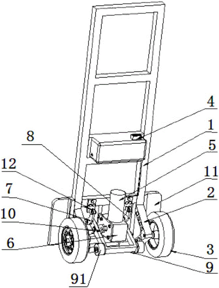 一種電動(dòng)爬樓車的制作方法附圖