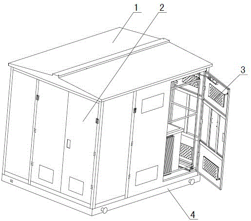 一種金屬鎧裝式箱式變電站的制作方法附圖