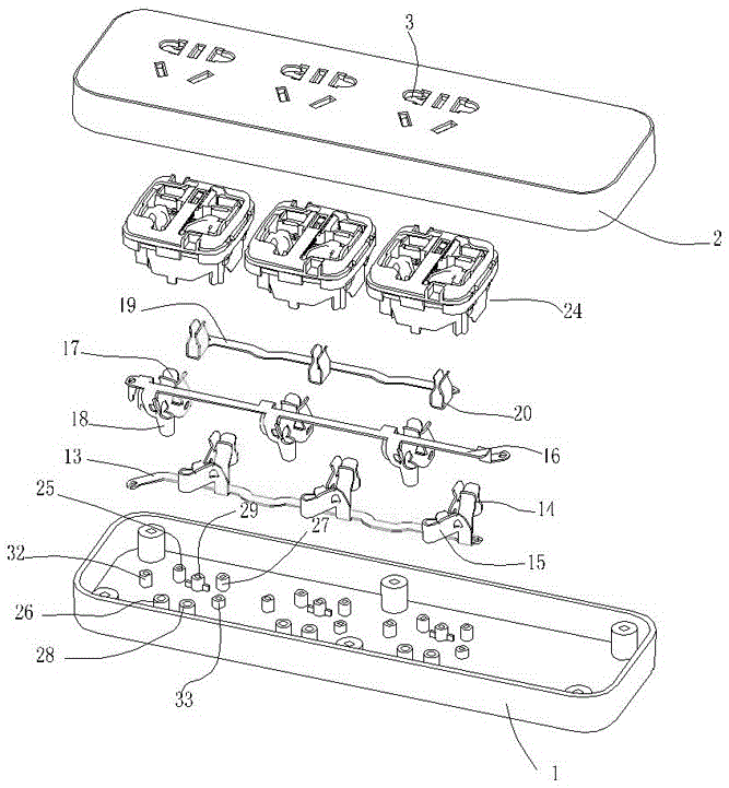 具有新型定位方式的插座的制作方法附圖