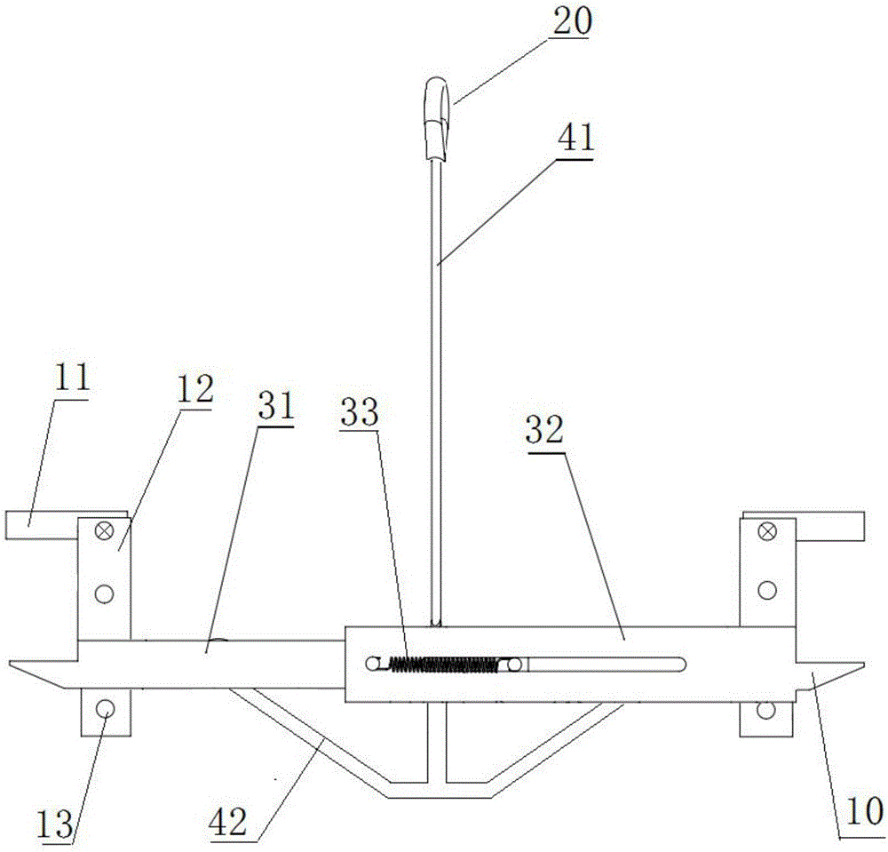 可調(diào)節(jié)式井蓋銑刨機的吊裝夾具的制作方法附圖